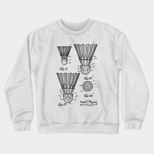 Method for Weighing Shuttlecocks Vintage Patent Hand Drawing Crewneck Sweatshirt